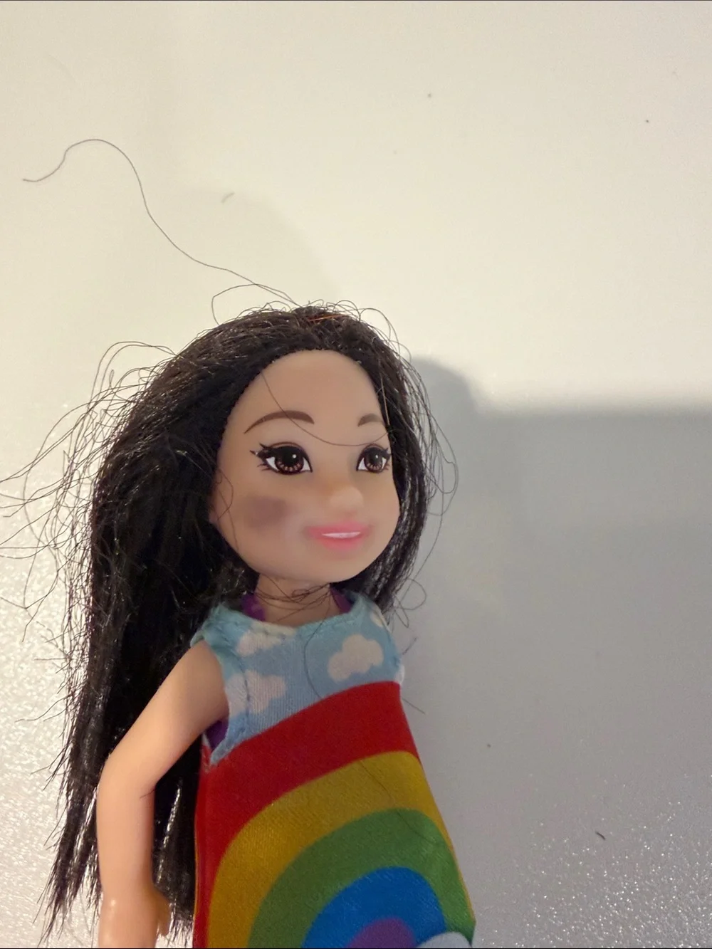 Barbie Chelsea and baby doll Lot with Rainbow, Mermaid Pink, Purple